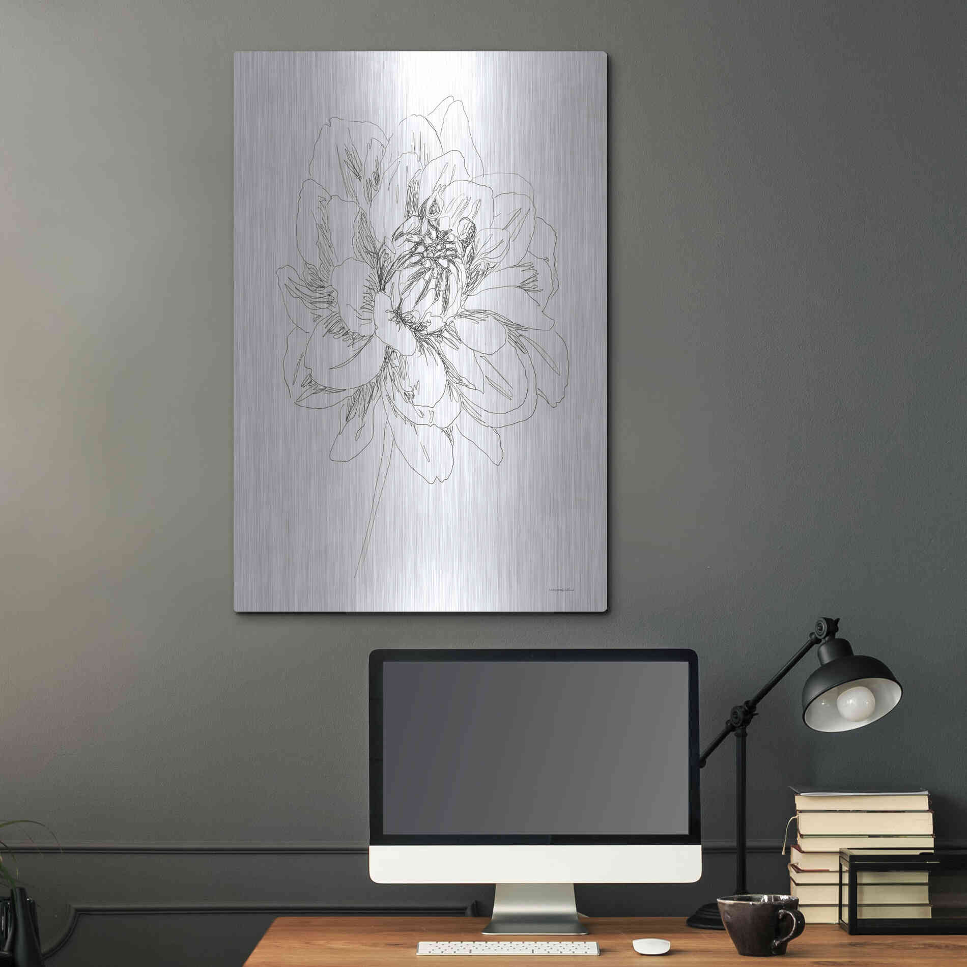 Luxe Metal Art 'The Center of things' by Kamdon Kreations, Metal Wall Art,24x36