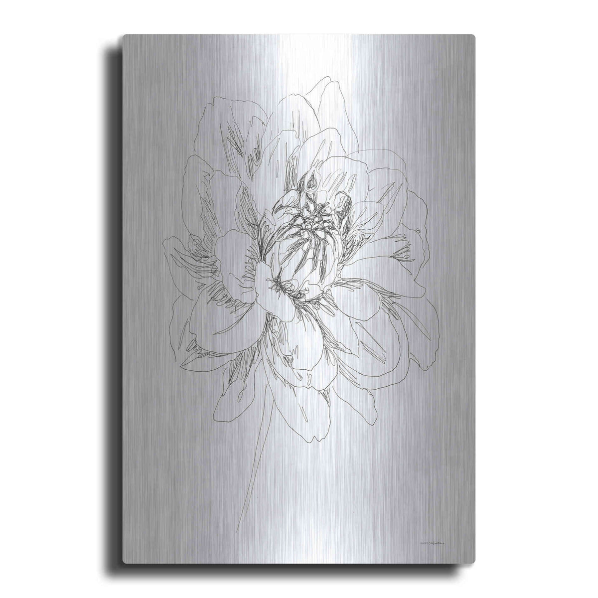 Luxe Metal Art 'The Center of things' by Kamdon Kreations, Metal Wall Art