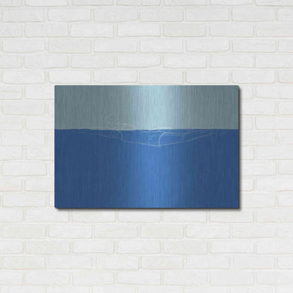 Luxe Metal Art 'How to Swim 1' by Kamdon Kreations, Metal Wall Art,36x24