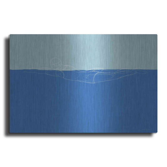 Luxe Metal Art 'How to Swim 1' by Kamdon Kreations, Metal Wall Art