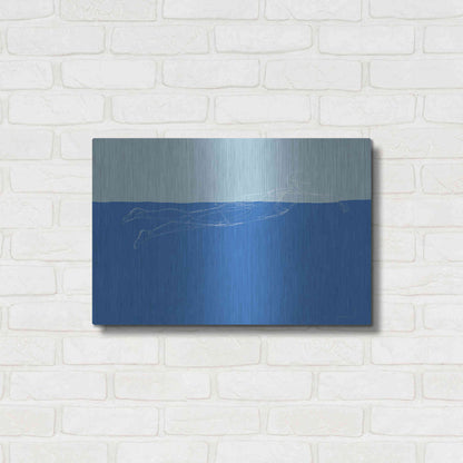 Luxe Metal Art 'How to Swim 2' by Kamdon Kreations, Metal Wall Art,24x16