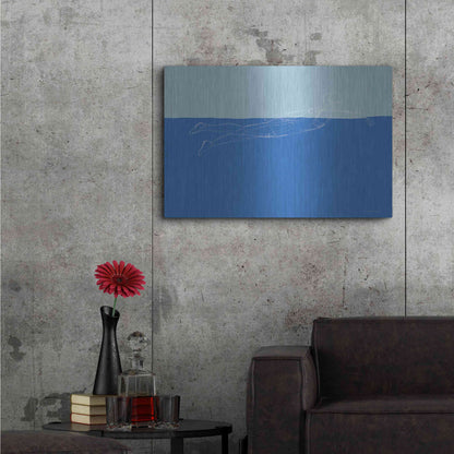 Luxe Metal Art 'How to Swim 2' by Kamdon Kreations, Metal Wall Art,36x24