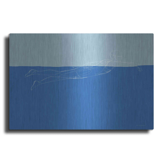 Luxe Metal Art 'How to Swim 2' by Kamdon Kreations, Metal Wall Art