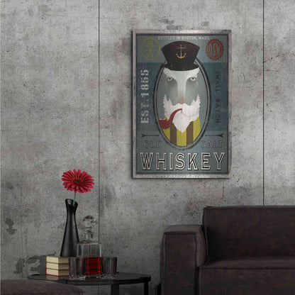 Luxe Metal Art 'Fisherman I Old Salt Whiskey' by Ryan Fowler, Metal Wall Art,24x36