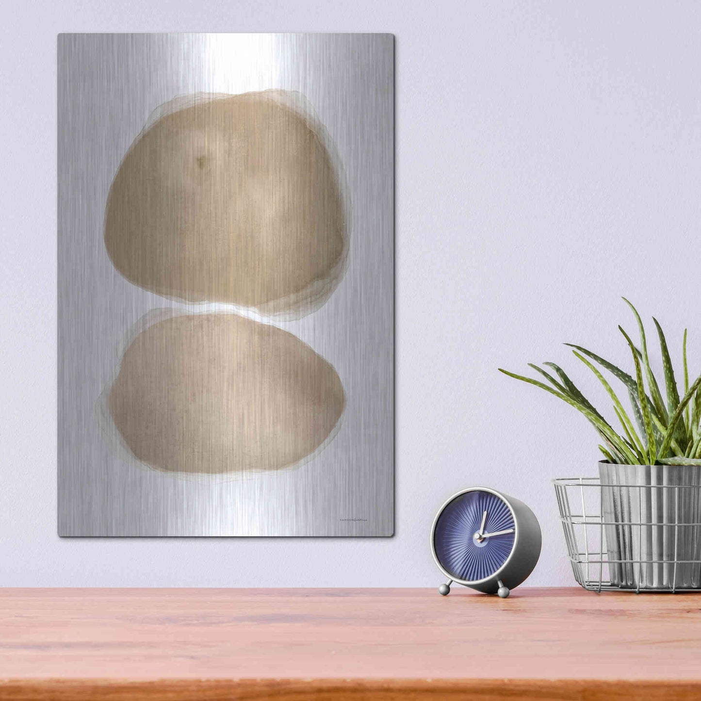 Luxe Metal Art 'The Eye of the Beholder' by Kamdon Kreations, Metal Wall Art,12x16
