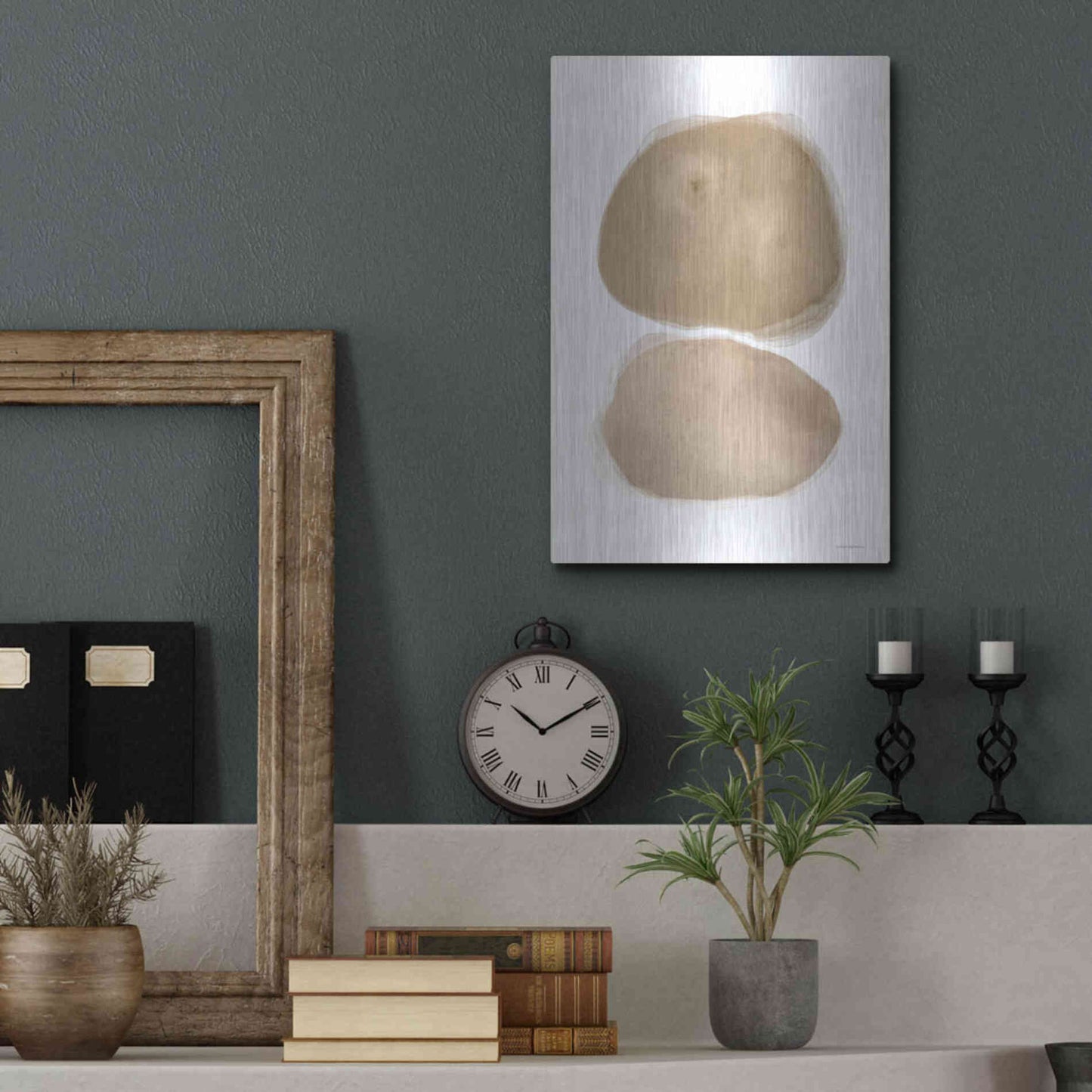 Luxe Metal Art 'The Eye of the Beholder' by Kamdon Kreations, Metal Wall Art,12x16