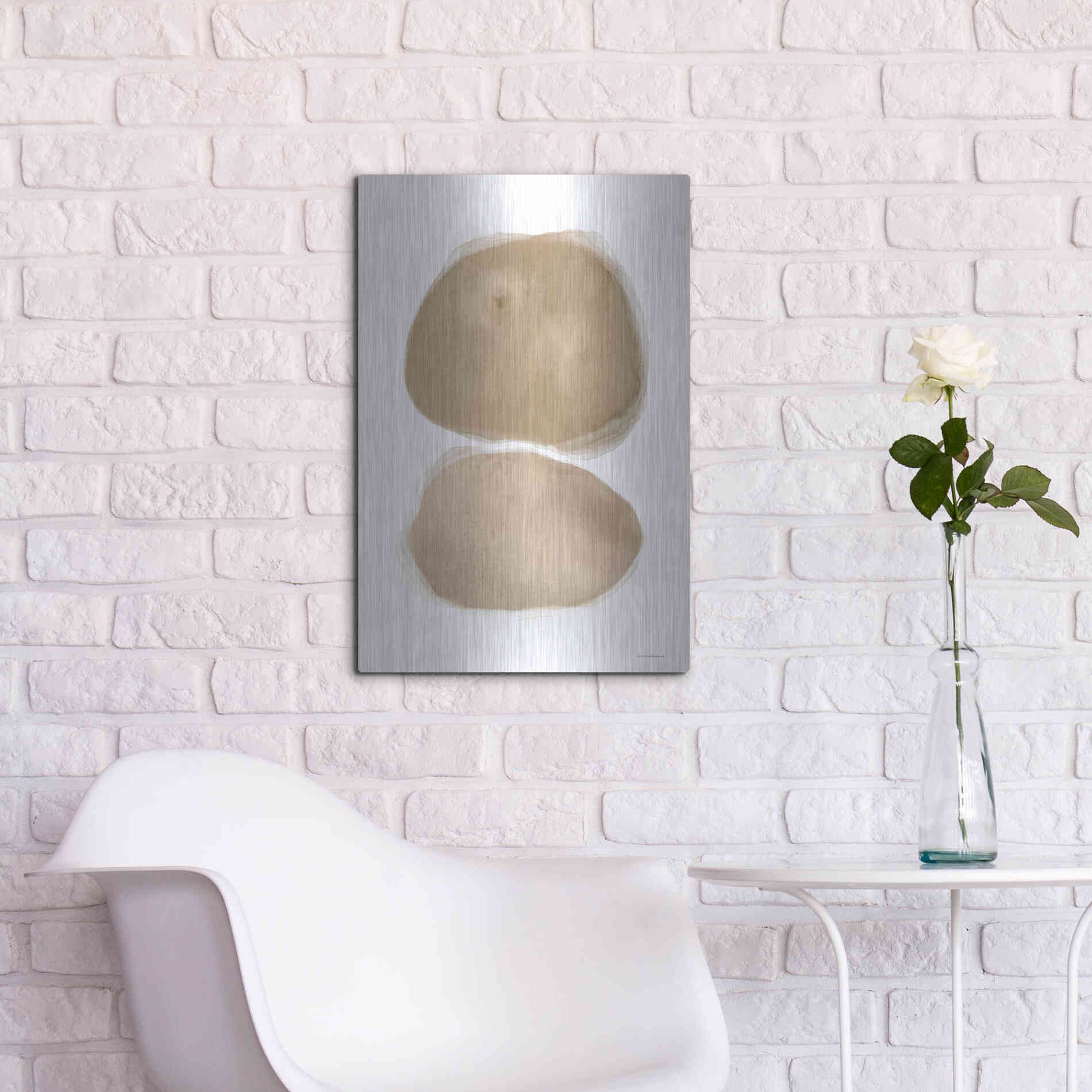 Luxe Metal Art 'The Eye of the Beholder' by Kamdon Kreations, Metal Wall Art,16x24