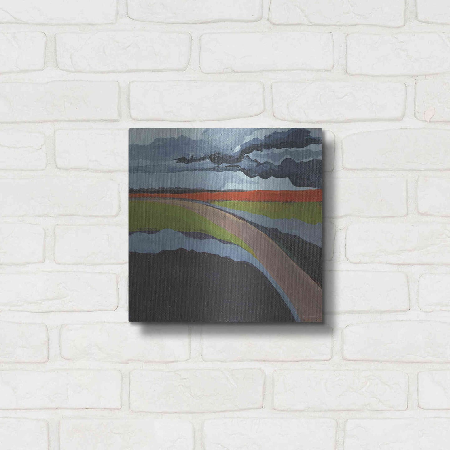 Luxe Metal Art 'To the Left' by Kamdon Kreations, Metal Wall Art,12x12