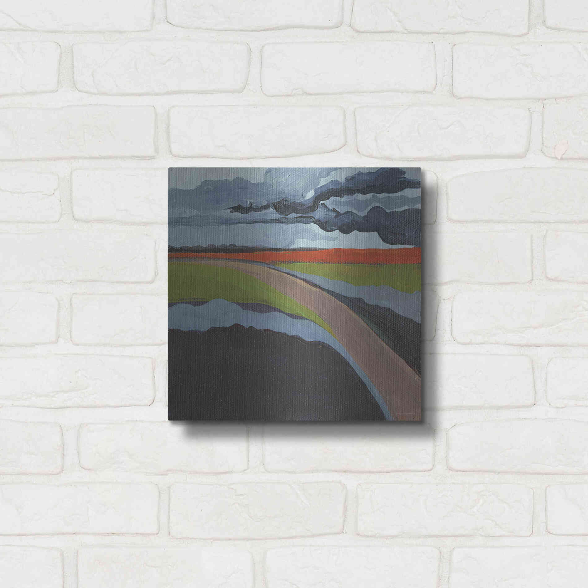 Luxe Metal Art 'To the Left' by Kamdon Kreations, Metal Wall Art,12x12