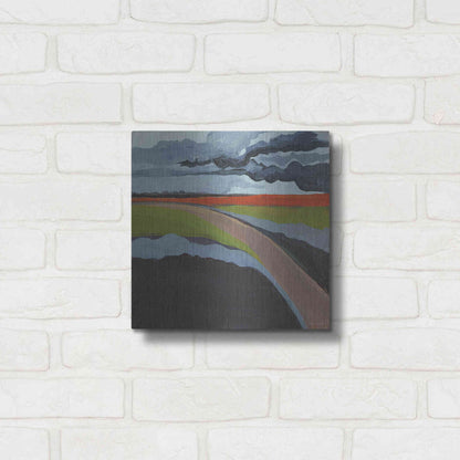 Luxe Metal Art 'To the Left' by Kamdon Kreations, Metal Wall Art,12x12