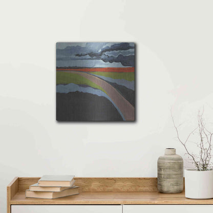 Luxe Metal Art 'To the Left' by Kamdon Kreations, Metal Wall Art,12x12