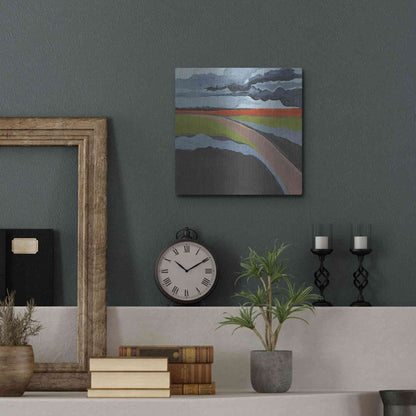 Luxe Metal Art 'To the Left' by Kamdon Kreations, Metal Wall Art,12x12
