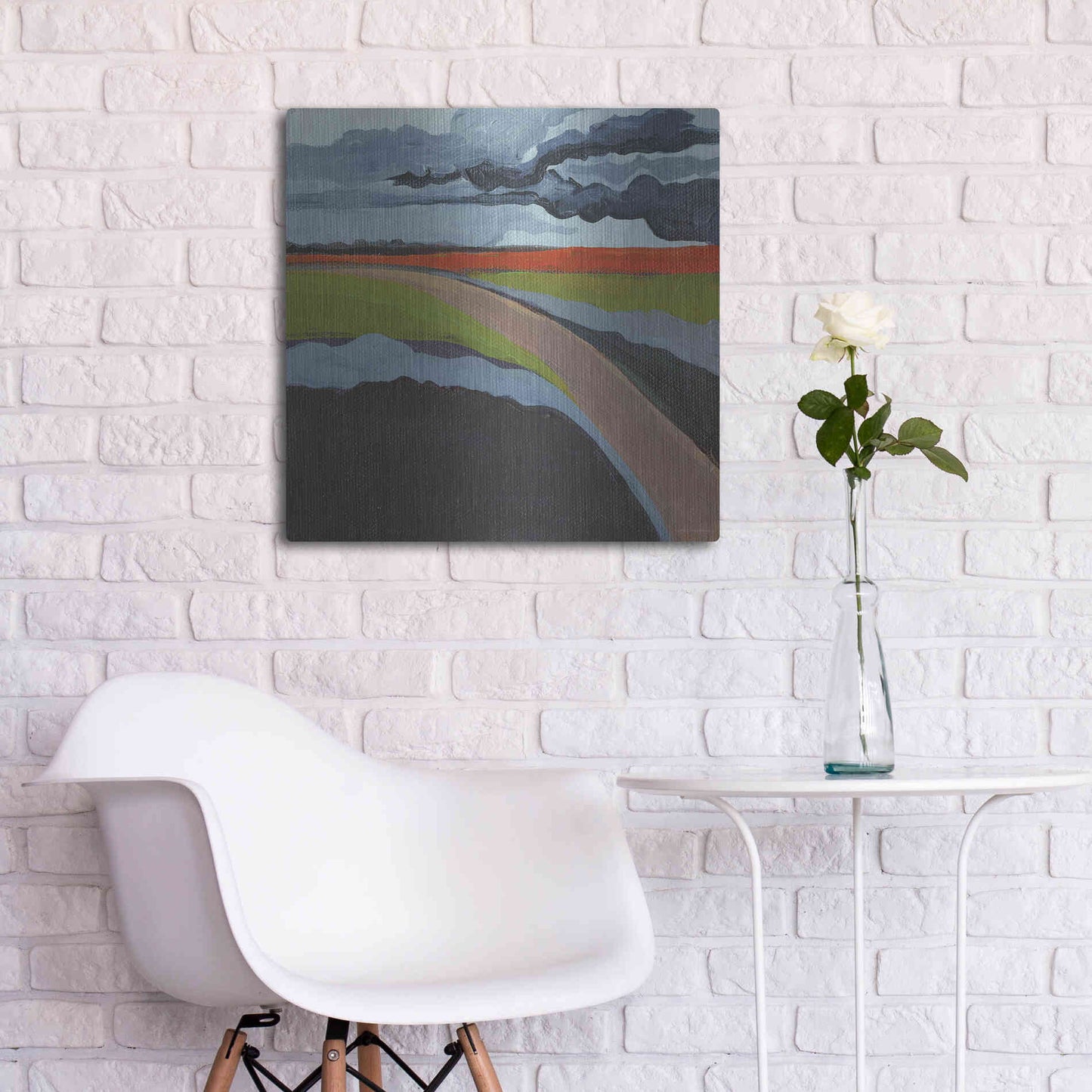 Luxe Metal Art 'To the Left' by Kamdon Kreations, Metal Wall Art,24x24