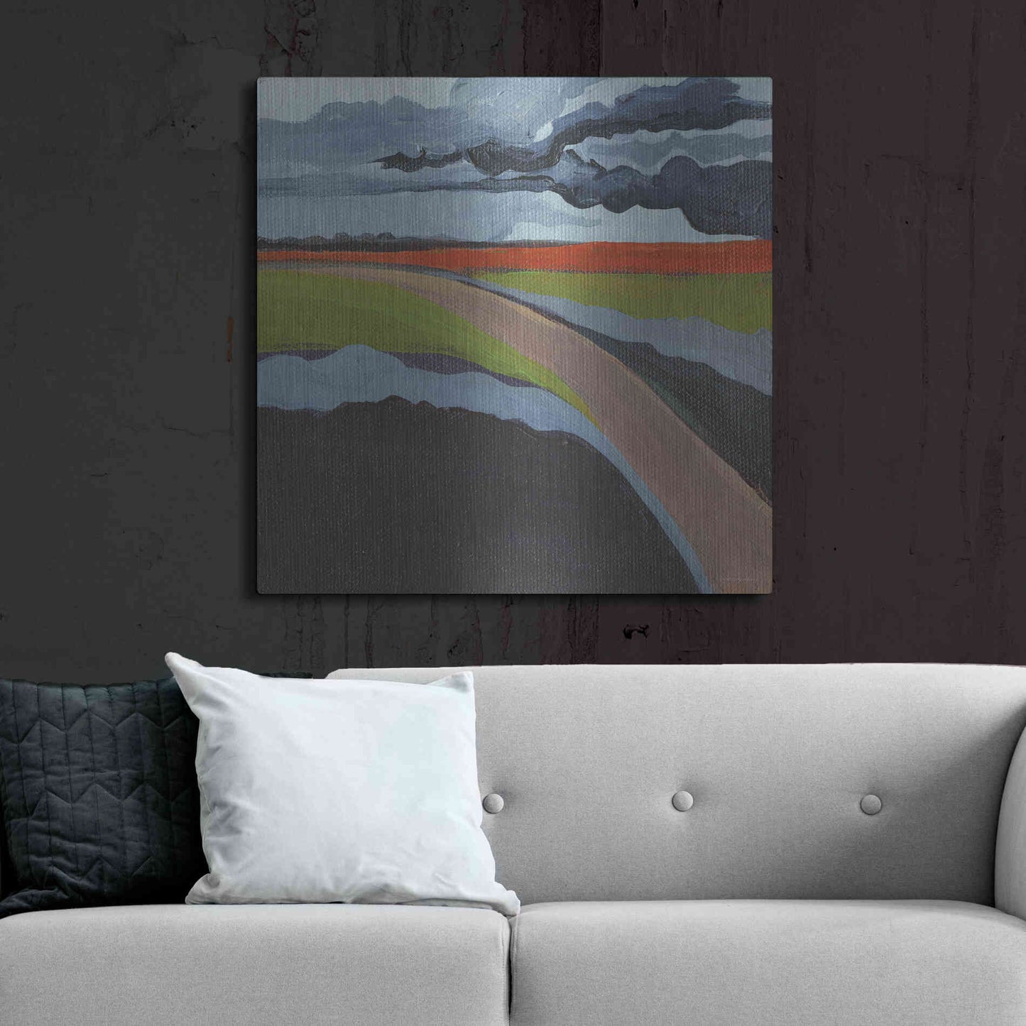 Luxe Metal Art 'To the Left' by Kamdon Kreations, Metal Wall Art,36x36