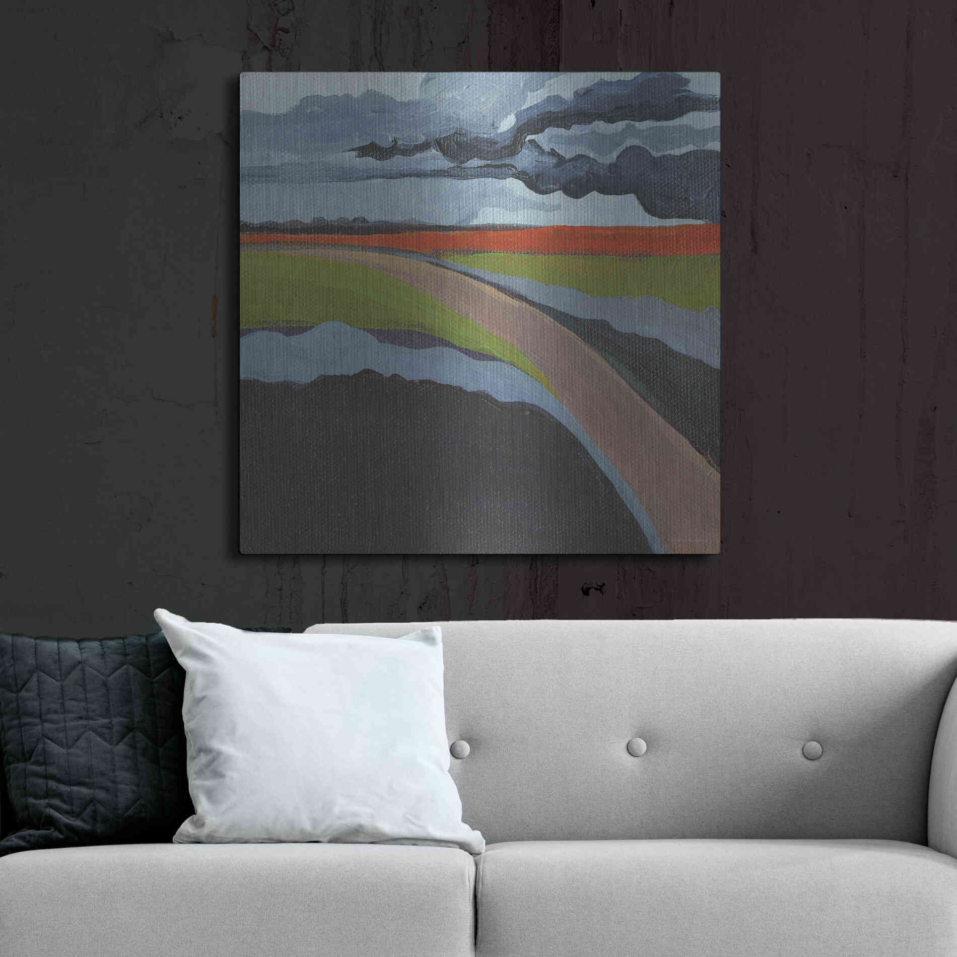 Luxe Metal Art 'To the Left' by Kamdon Kreations, Metal Wall Art,36x36