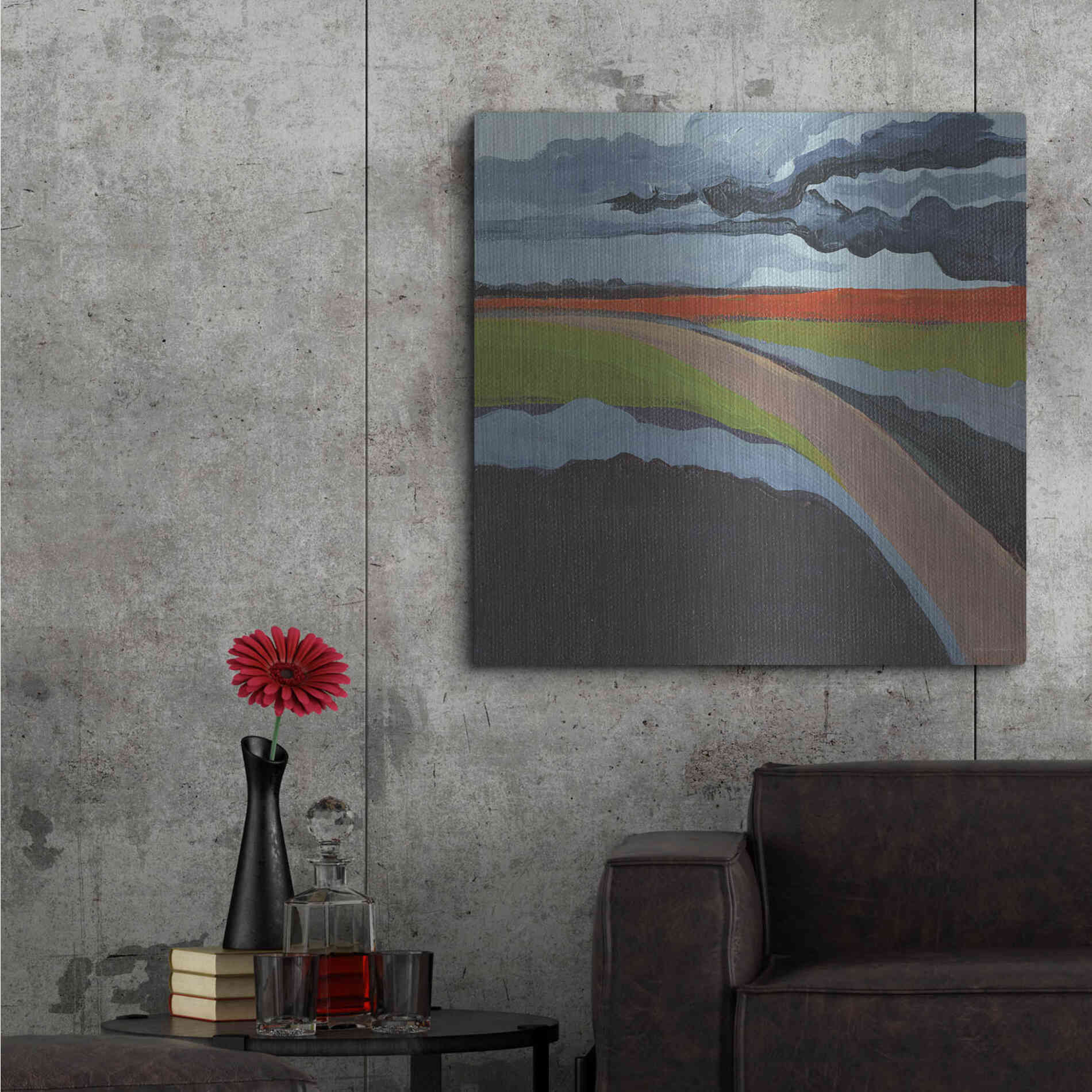 Luxe Metal Art 'To the Left' by Kamdon Kreations, Metal Wall Art,36x36