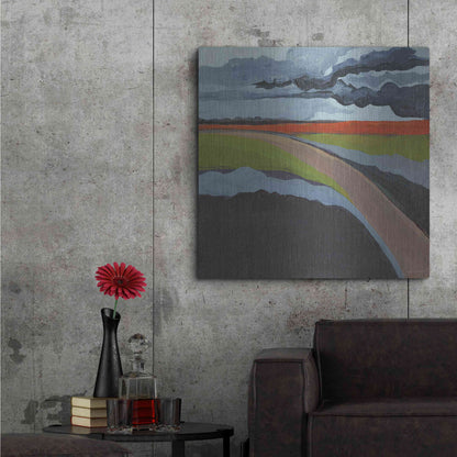 Luxe Metal Art 'To the Left' by Kamdon Kreations, Metal Wall Art,36x36