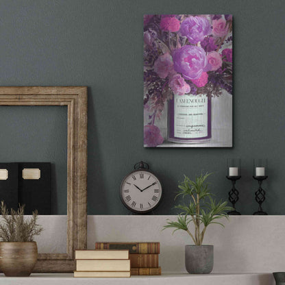 Luxe Metal Art 'I Am Enough Floral' by Kamdon Kreations, Metal Wall Art,12x16