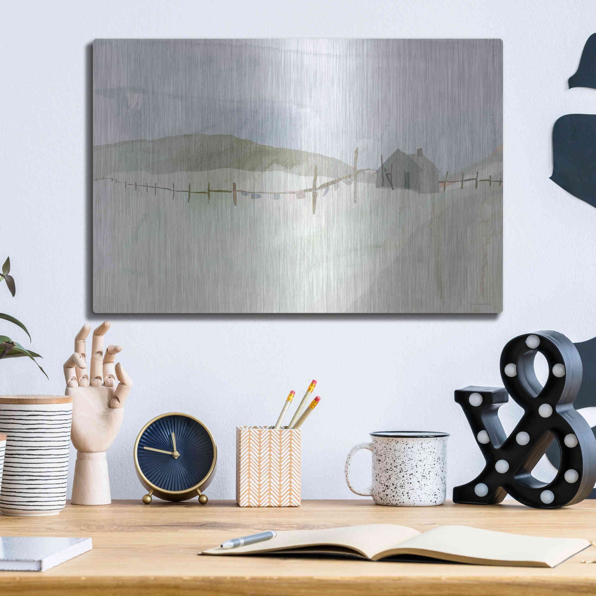 Luxe Metal Art 'Laundry Day' by Kamdon Kreations, Metal Wall Art,16x12
