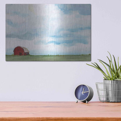 Luxe Metal Art 'Farming on the Range' by Kamdon Kreations, Metal Wall Art,16x12