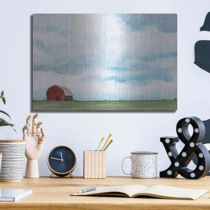 Luxe Metal Art 'Farming on the Range' by Kamdon Kreations, Metal Wall Art,16x12