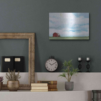 Luxe Metal Art 'Farming on the Range' by Kamdon Kreations, Metal Wall Art,16x12