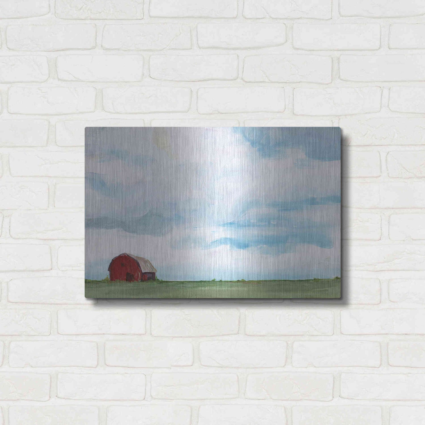 Luxe Metal Art 'Farming on the Range' by Kamdon Kreations, Metal Wall Art,24x16