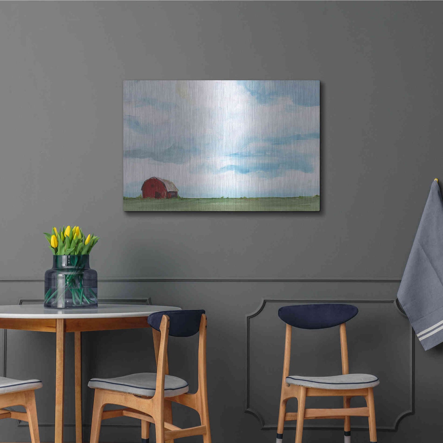 Luxe Metal Art 'Farming on the Range' by Kamdon Kreations, Metal Wall Art,36x24