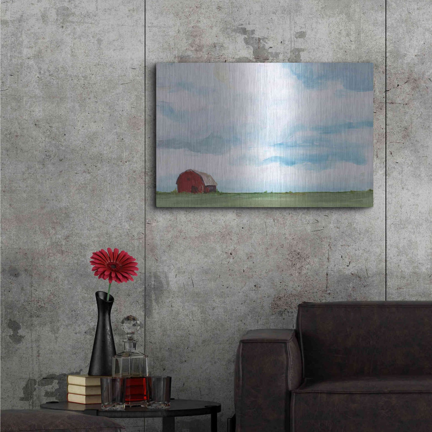 Luxe Metal Art 'Farming on the Range' by Kamdon Kreations, Metal Wall Art,36x24