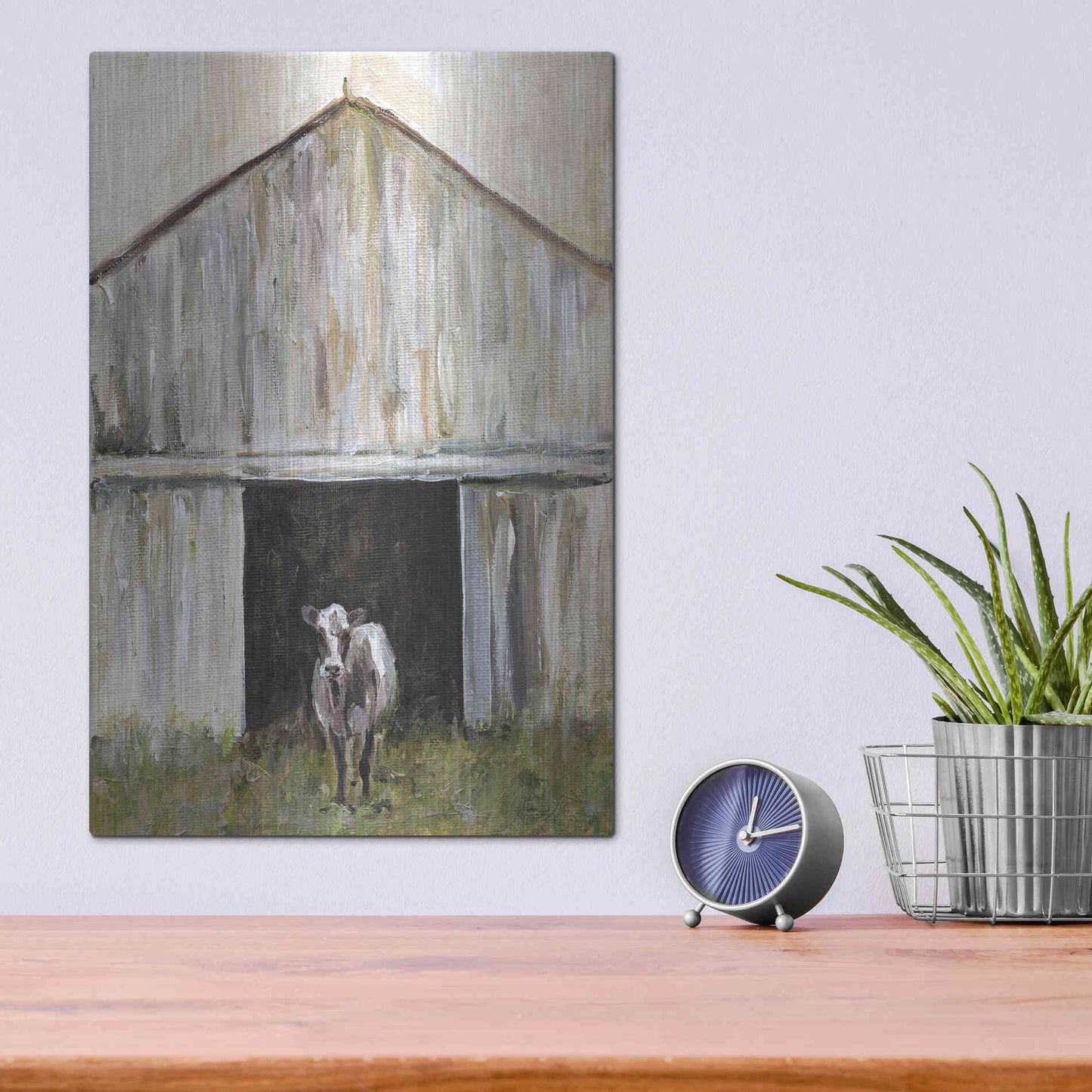 Luxe Metal Art 'Mornin' Chores' by Kamdon Kreations, Metal Wall Art,12x16