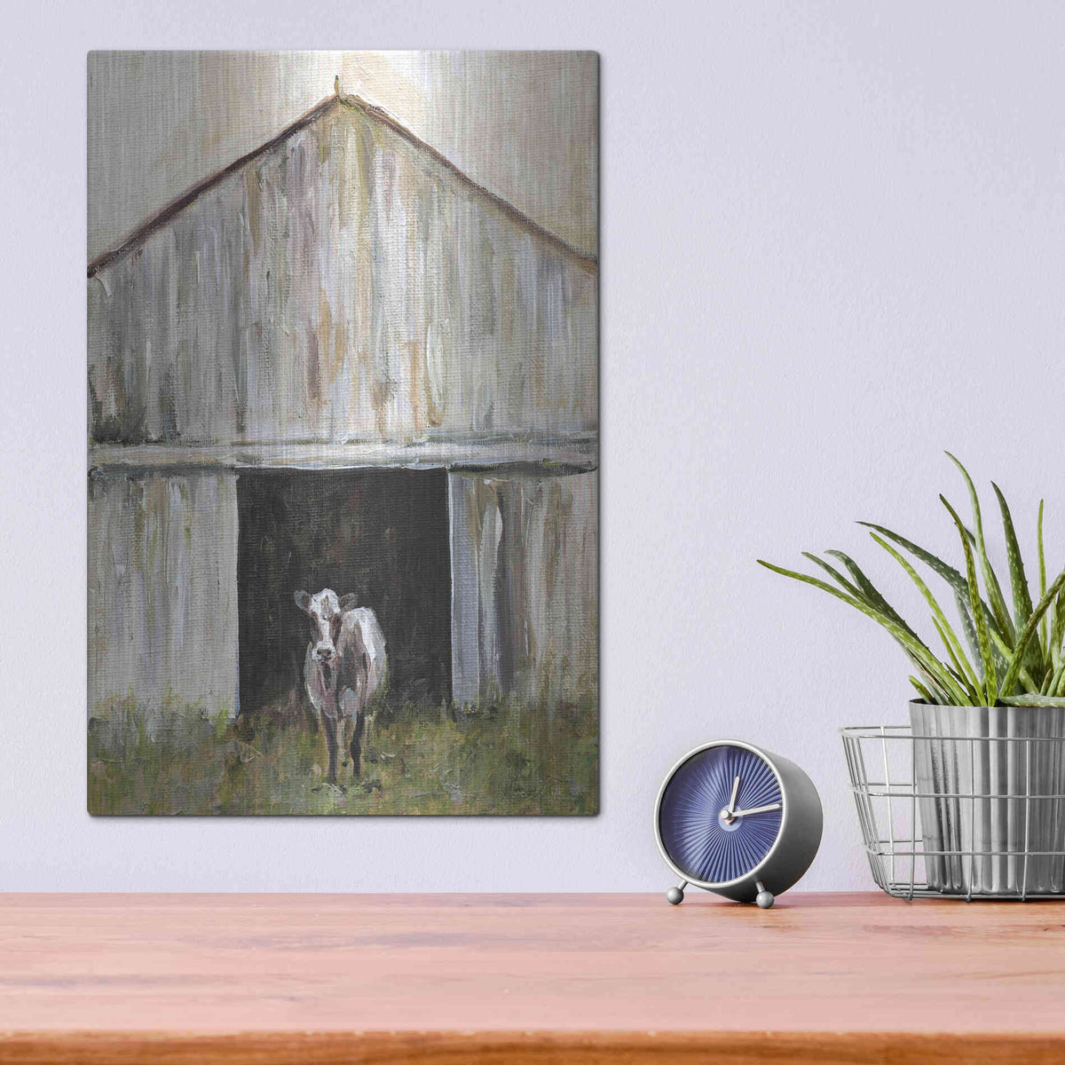 Luxe Metal Art 'Mornin' Chores' by Kamdon Kreations, Metal Wall Art,12x16