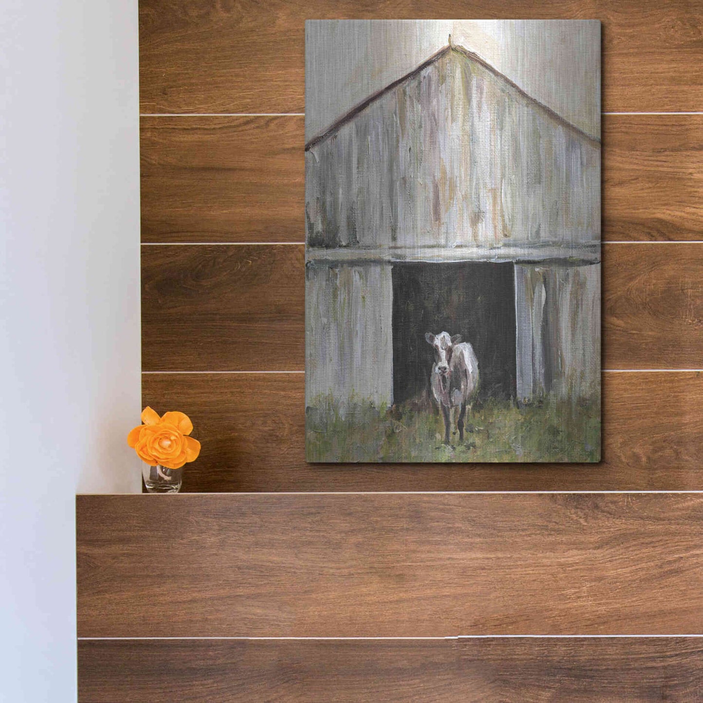 Luxe Metal Art 'Mornin' Chores' by Kamdon Kreations, Metal Wall Art,12x16