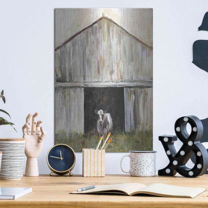 Luxe Metal Art 'Mornin' Chores' by Kamdon Kreations, Metal Wall Art,12x16