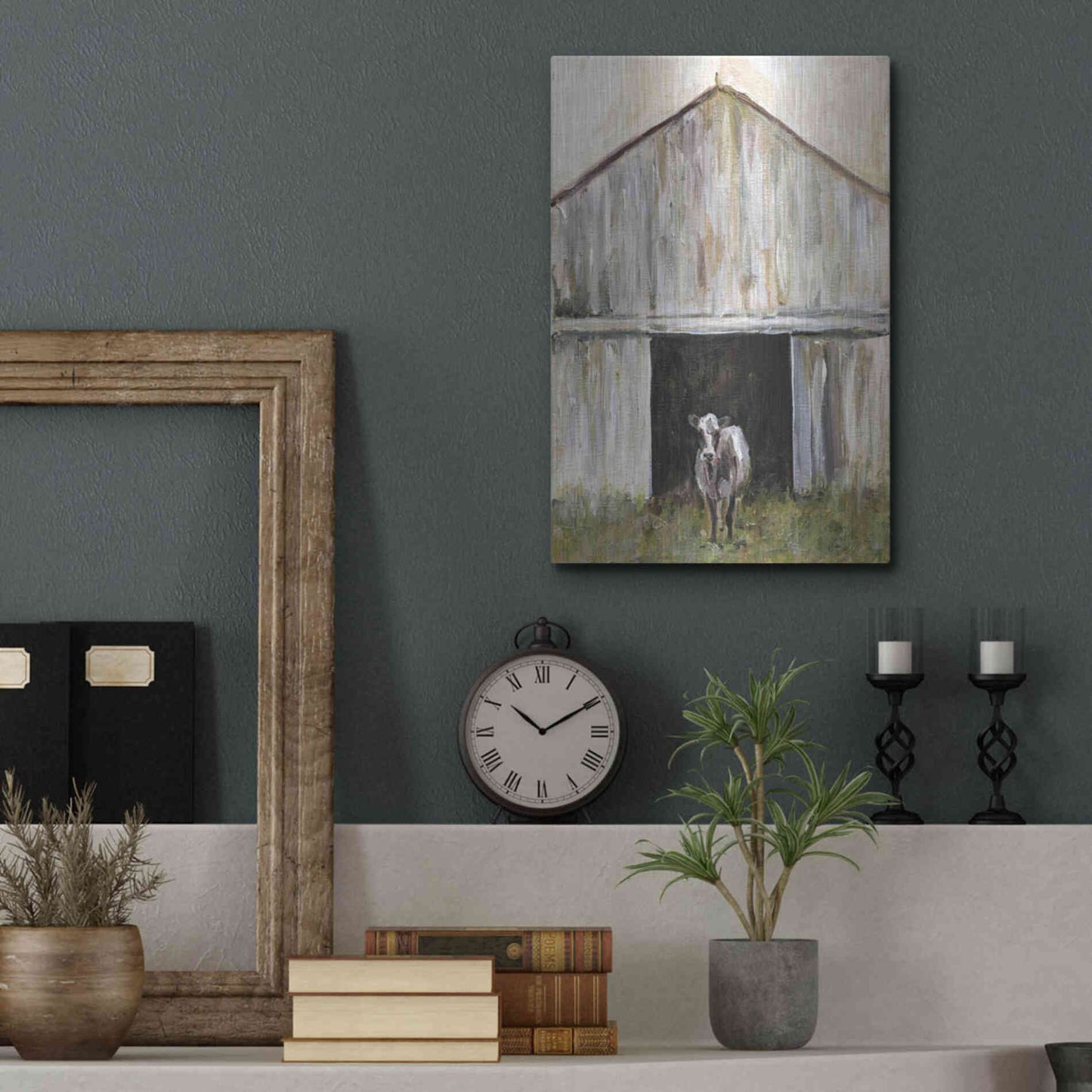 Luxe Metal Art 'Mornin' Chores' by Kamdon Kreations, Metal Wall Art,12x16