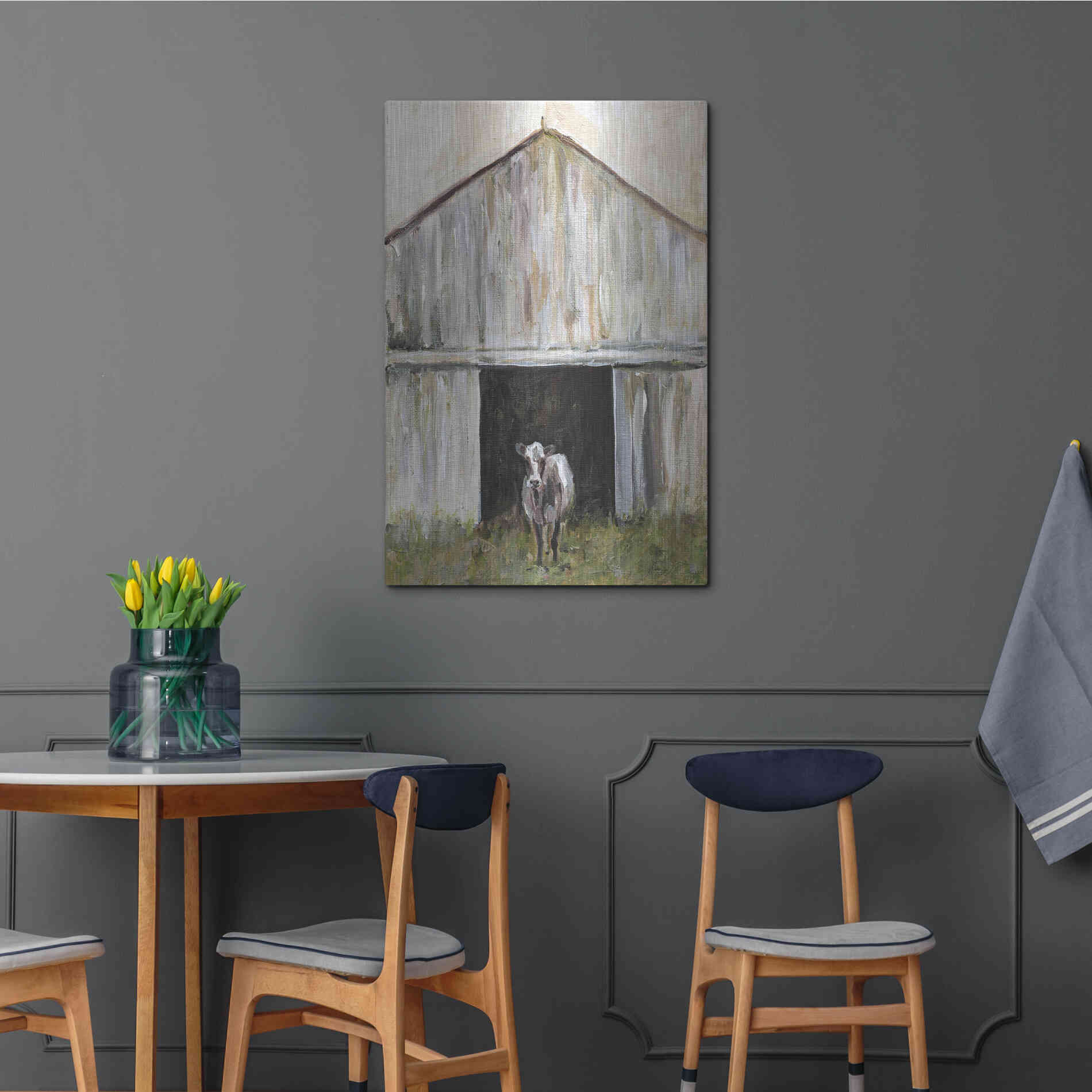 Luxe Metal Art 'Mornin' Chores' by Kamdon Kreations, Metal Wall Art,24x36
