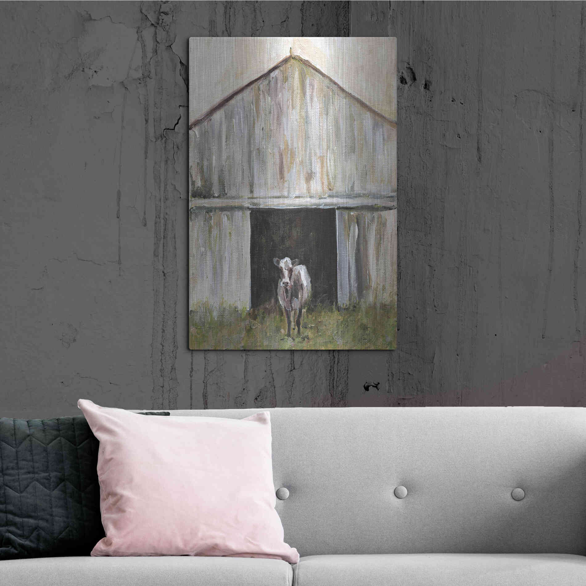 Luxe Metal Art 'Mornin' Chores' by Kamdon Kreations, Metal Wall Art,24x36