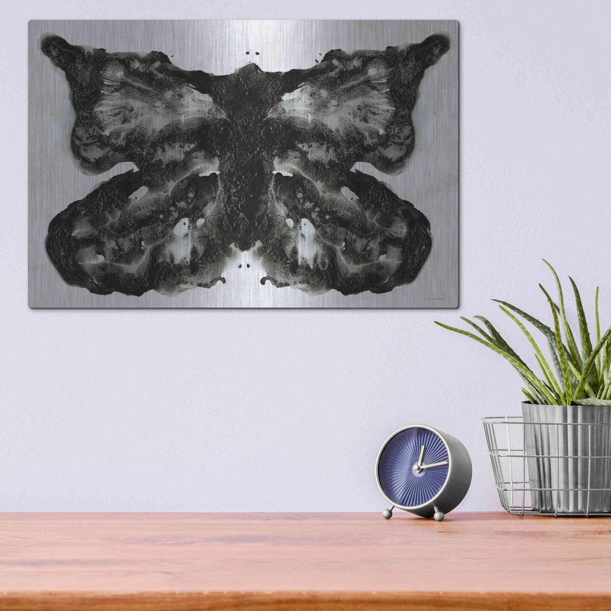 Luxe Metal Art 'I See a Butterfly' by Kamdon Kreations, Metal Wall Art,16x12