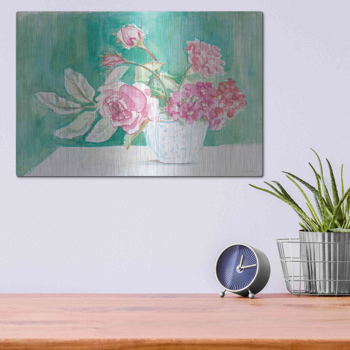 Luxe Metal Art 'Grandmother's Bowl' by Kamdon Kreations, Metal Wall Art,16x12
