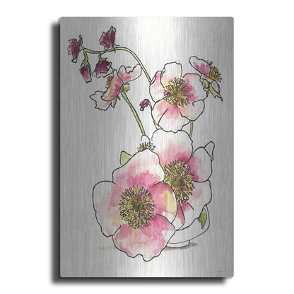 Luxe Metal Art 'Sweetness in a Small Vase' by Kamdon Kreations, Metal Wall Art