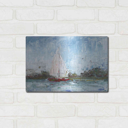 Luxe Metal Art 'Here We Go a Sailing' by Kamdon Kreations, Metal Wall Art,16x12