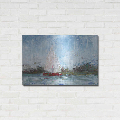 Luxe Metal Art 'Here We Go a Sailing' by Kamdon Kreations, Metal Wall Art,36x24