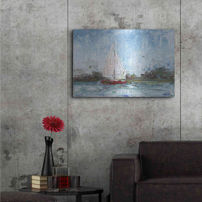 Luxe Metal Art 'Here We Go a Sailing' by Kamdon Kreations, Metal Wall Art,36x24