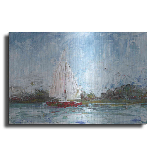 Luxe Metal Art 'Here We Go a Sailing' by Kamdon Kreations, Metal Wall Art