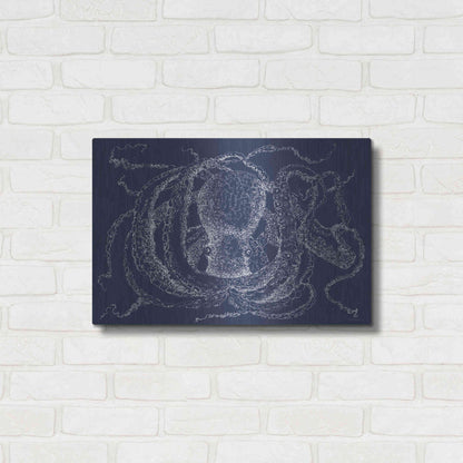 Luxe Metal Art 'Octo Scribble' by Kamdon Kreations, Metal Wall Art,24x16