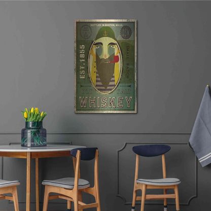 Luxe Metal Art 'Fisherman VII Old Salt Whiskey' by Ryan Fowler, Metal Wall Art,24x36