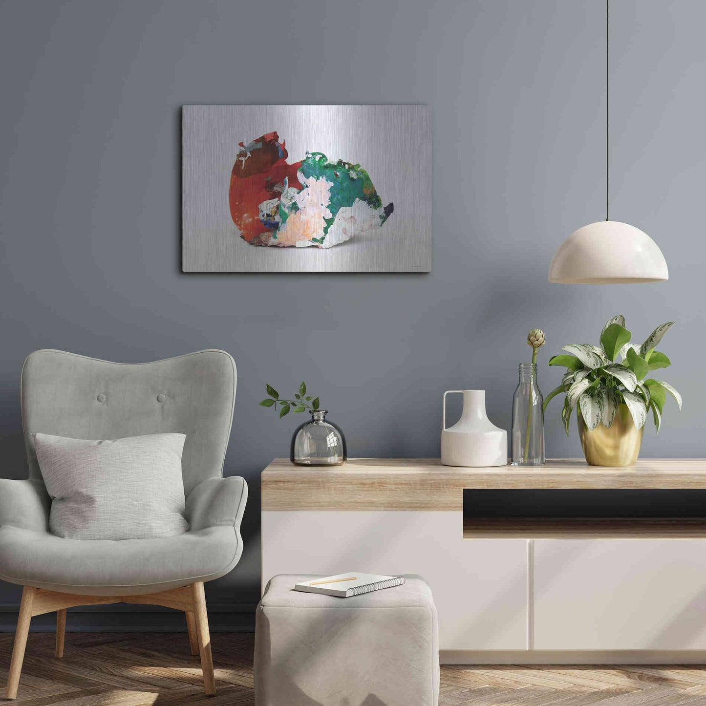 Luxe Metal Art 'Molded' by Kamdon Kreations, Metal Wall Art,24x16