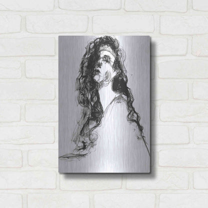 Luxe Metal Art 'A Hing of Longing' by Kamdon Kreations, Metal Wall Art,12x16