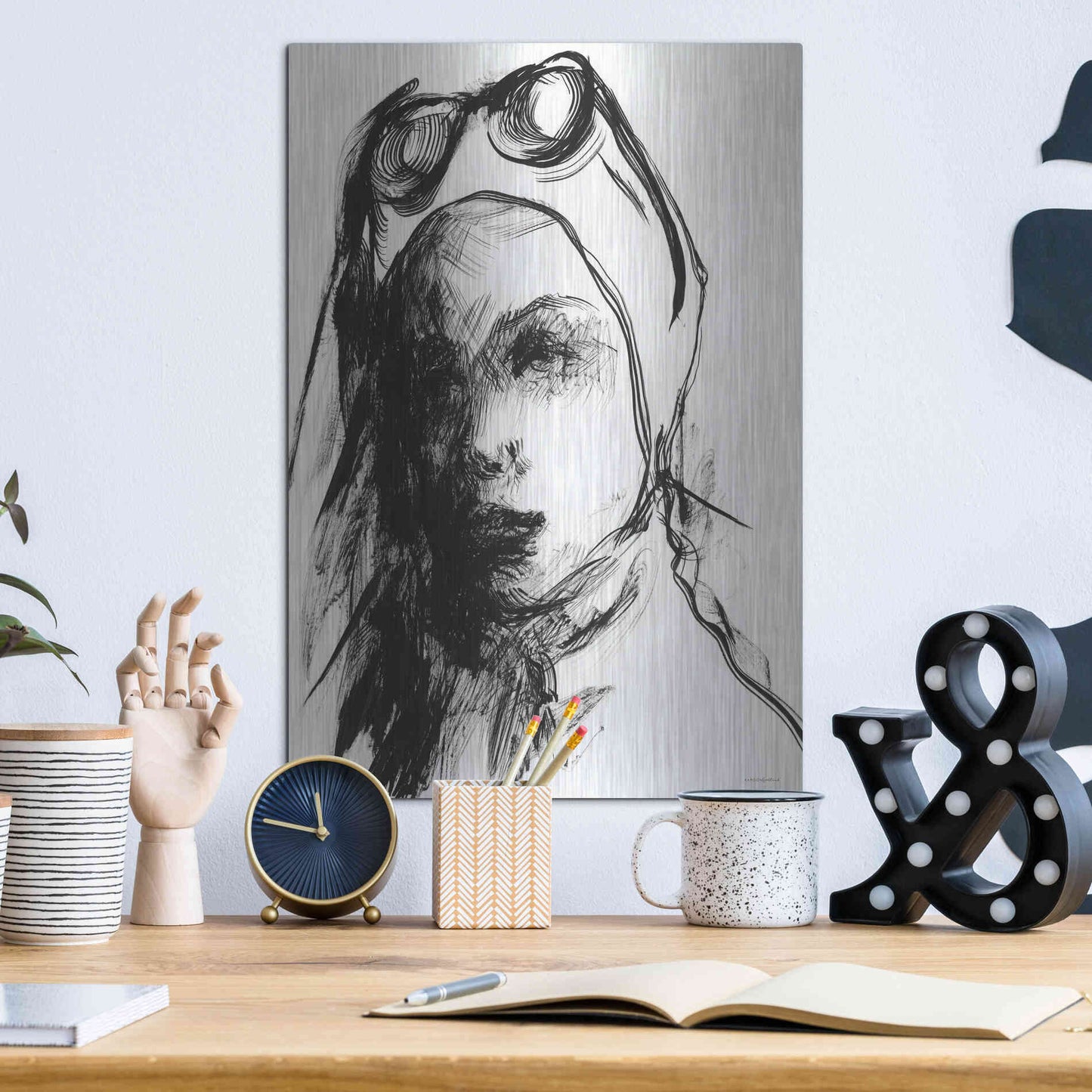 Luxe Metal Art 'Convertible Drive' by Kamdon Kreations, Metal Wall Art,12x16