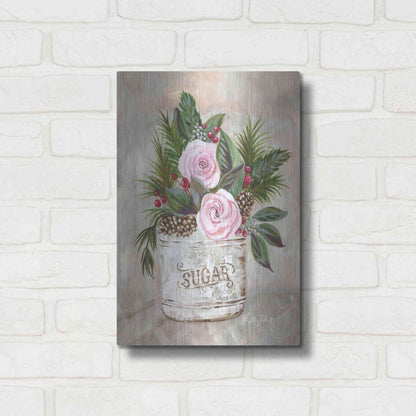 Luxe Metal Art 'Christmas Sugar Bouquet' by Kelley Talent, Metal Wall Art,12x16