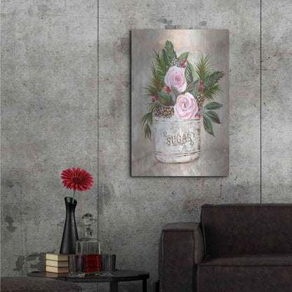 Luxe Metal Art 'Christmas Sugar Bouquet' by Kelley Talent, Metal Wall Art,24x36